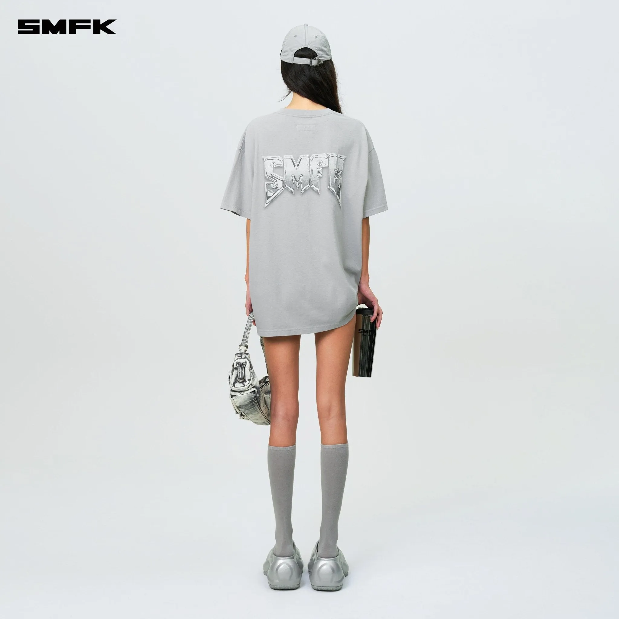 Compass SMFK Metal Rock Loose Tee Gray-