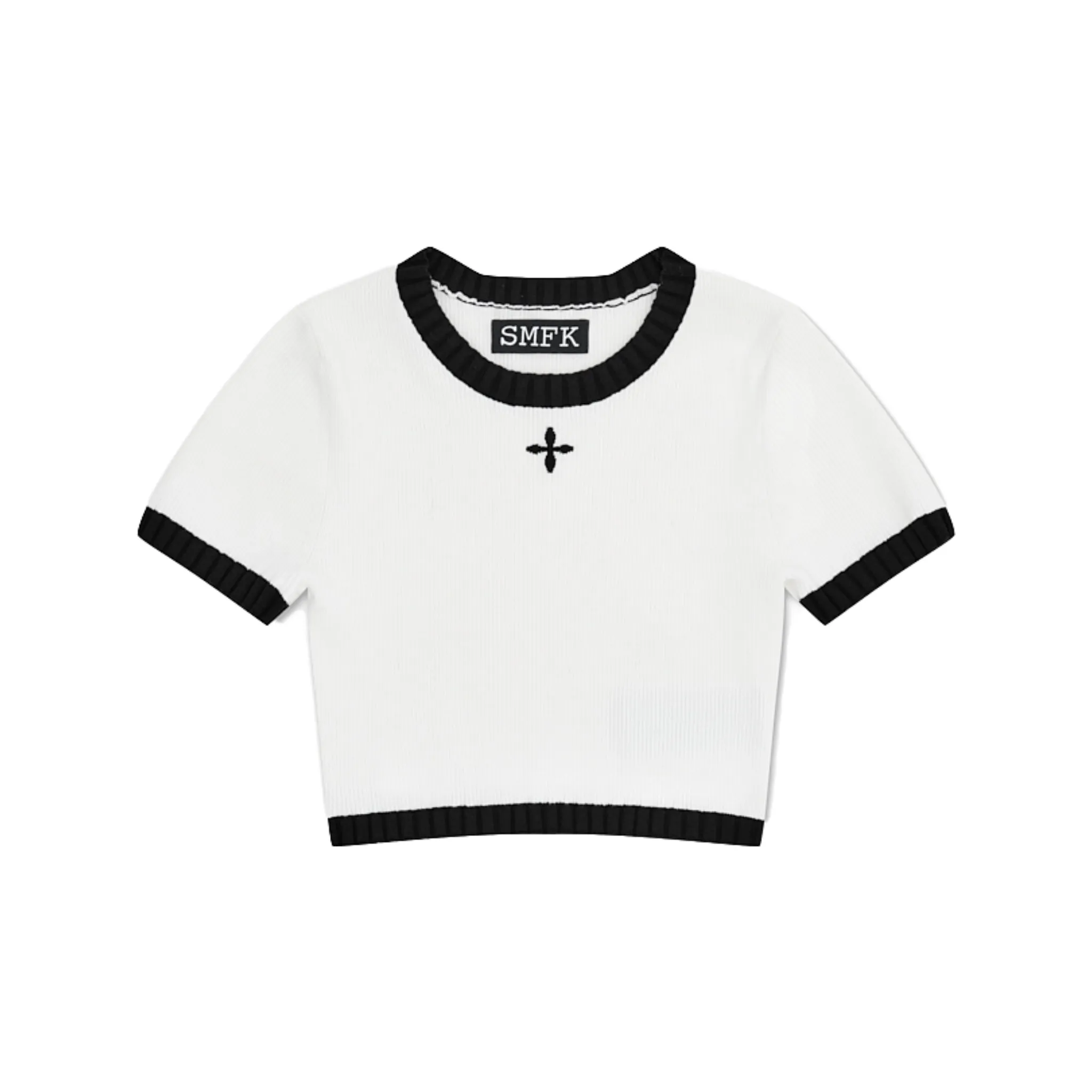 Compass Vintage Knit Tee White-