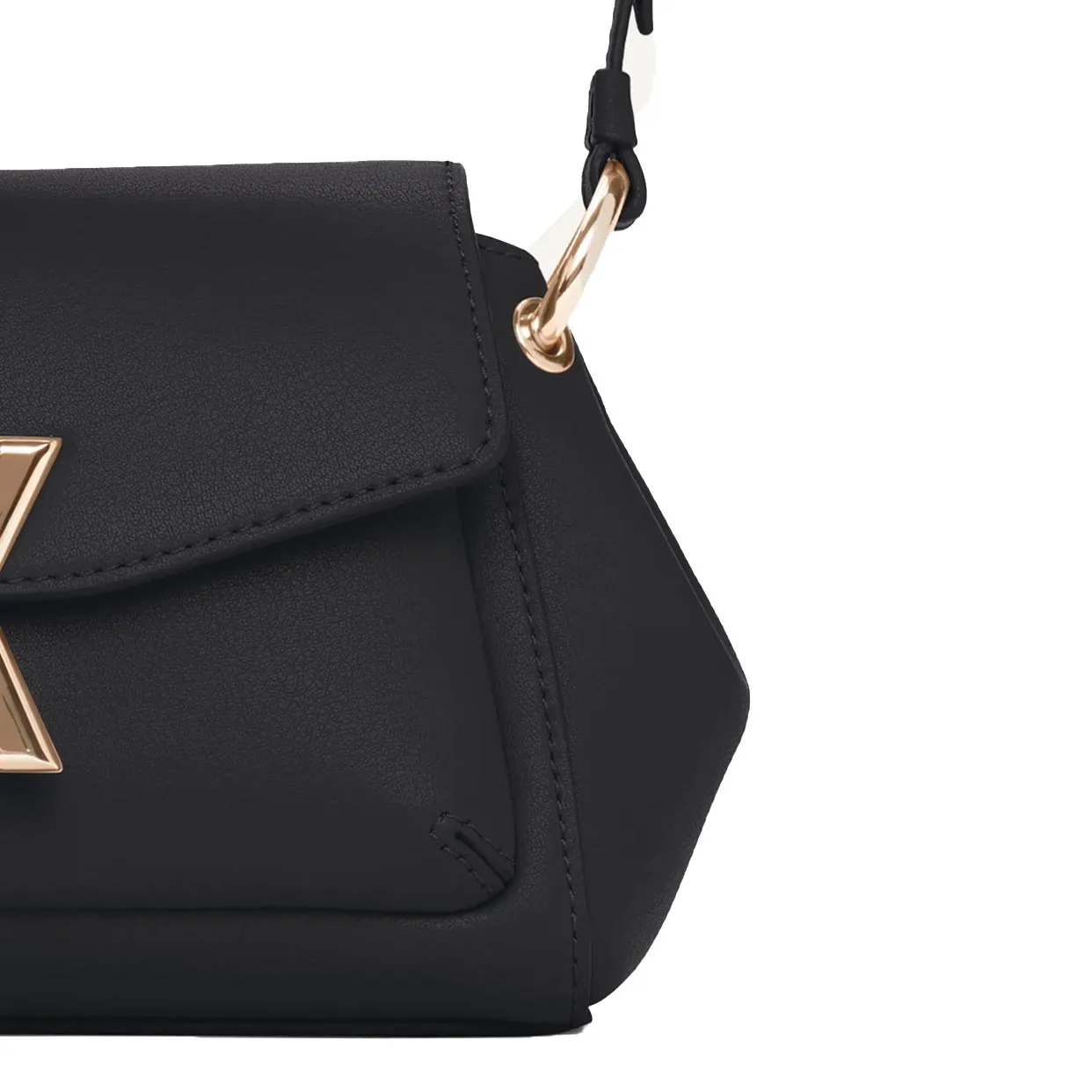 Crosstown Crossbody -Black/Gold