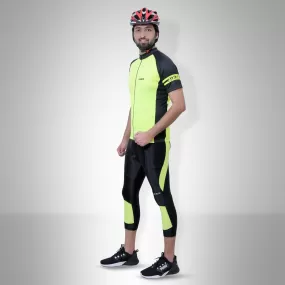 Cycling Kit - 3/4 Tights with Jersey BLack/FL