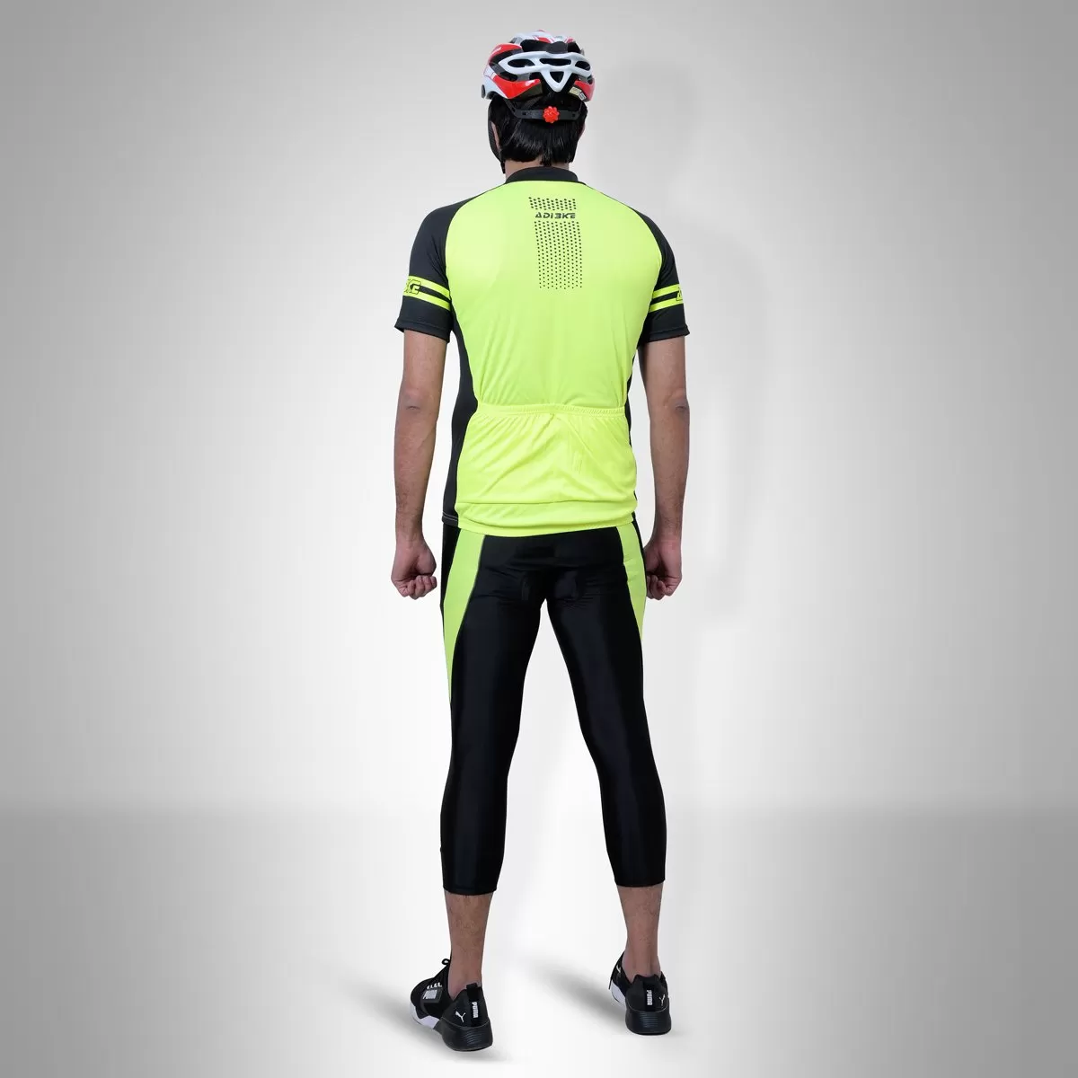 Cycling Kit - 3/4 Tights with Jersey BLack/FL