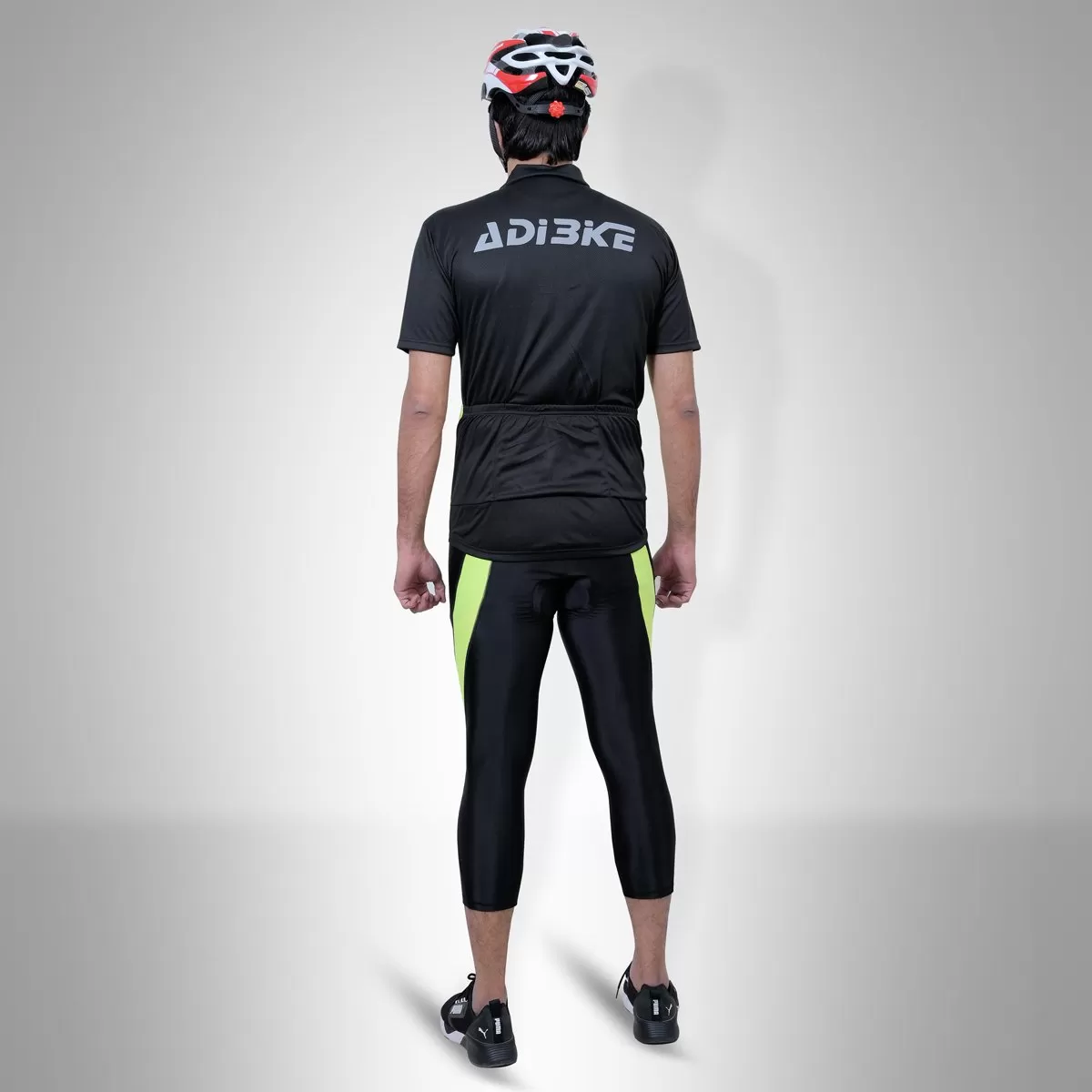 Cycling Kit - 3/4 Tights with Jersey BLack/FL