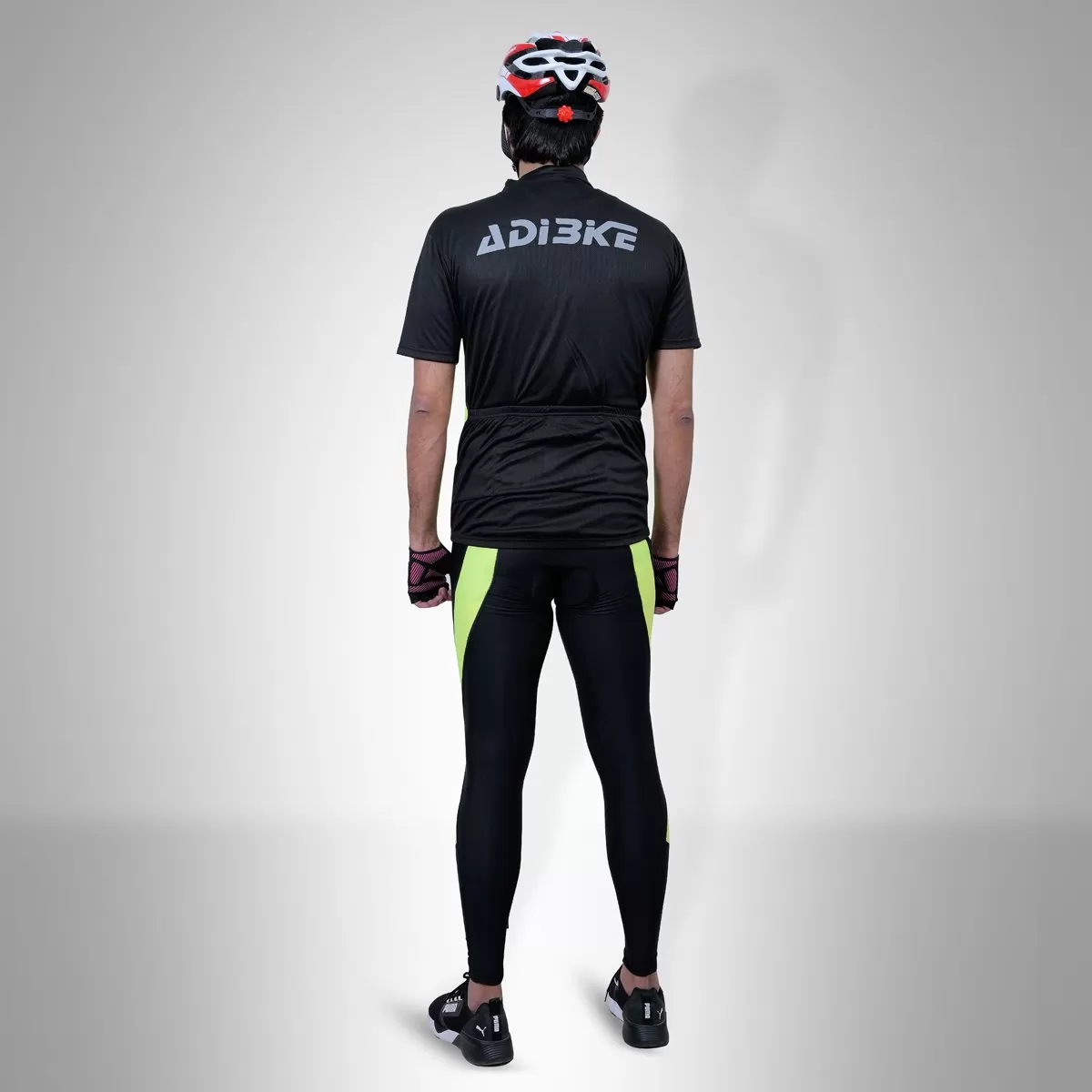 Cycling Kit - Full Tight with Jersey BLack/FL