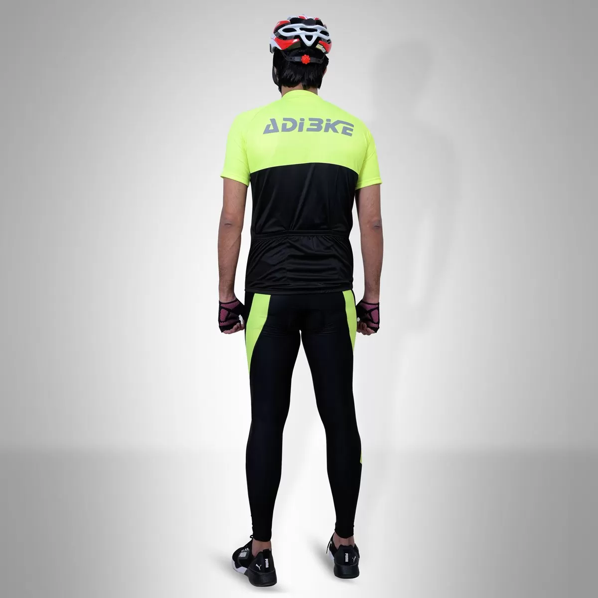 Cycling Kit - Full Tight with Jersey BLack/FL