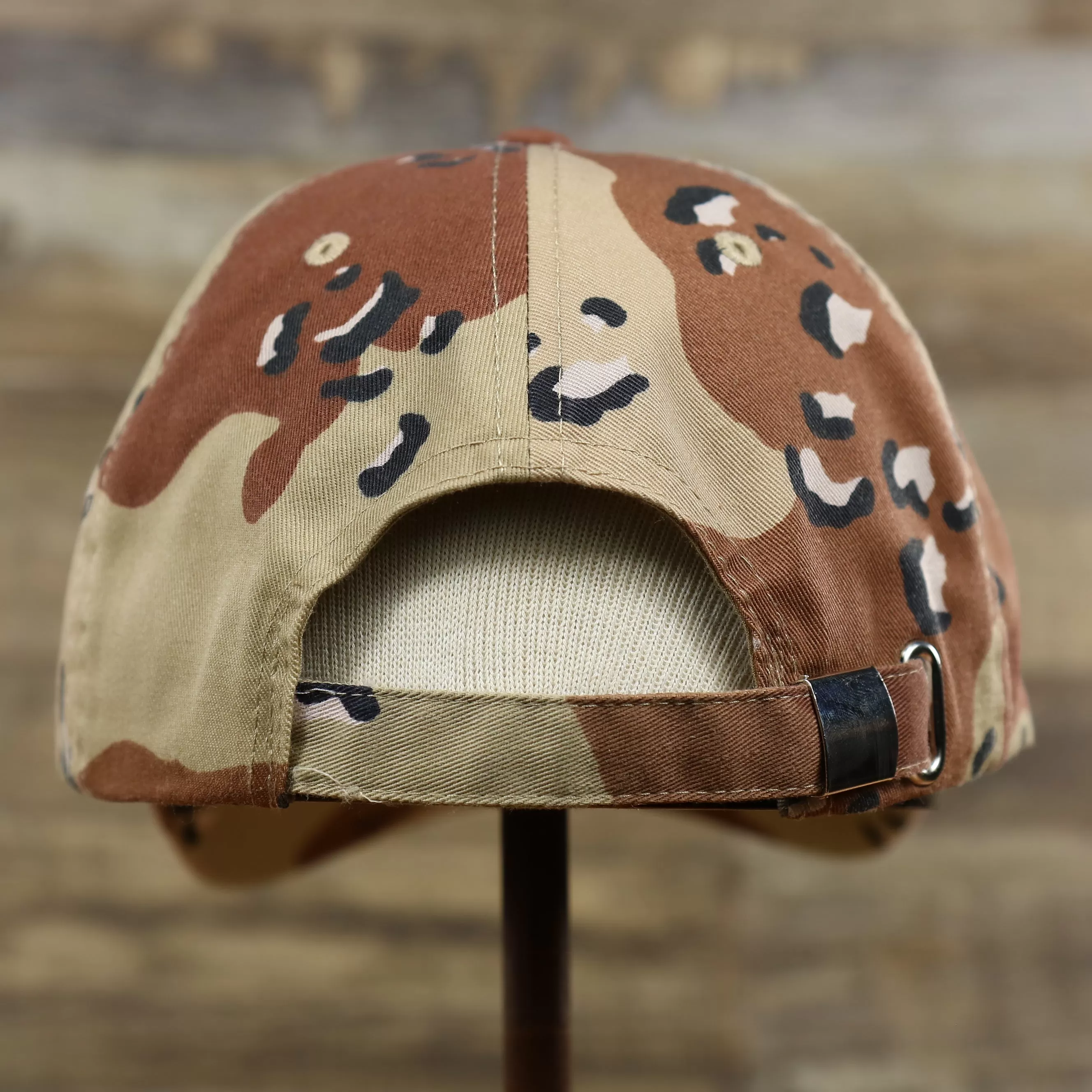 Desert Camo Bent Brim Blank Baseball Hat | Tan Dad Hat