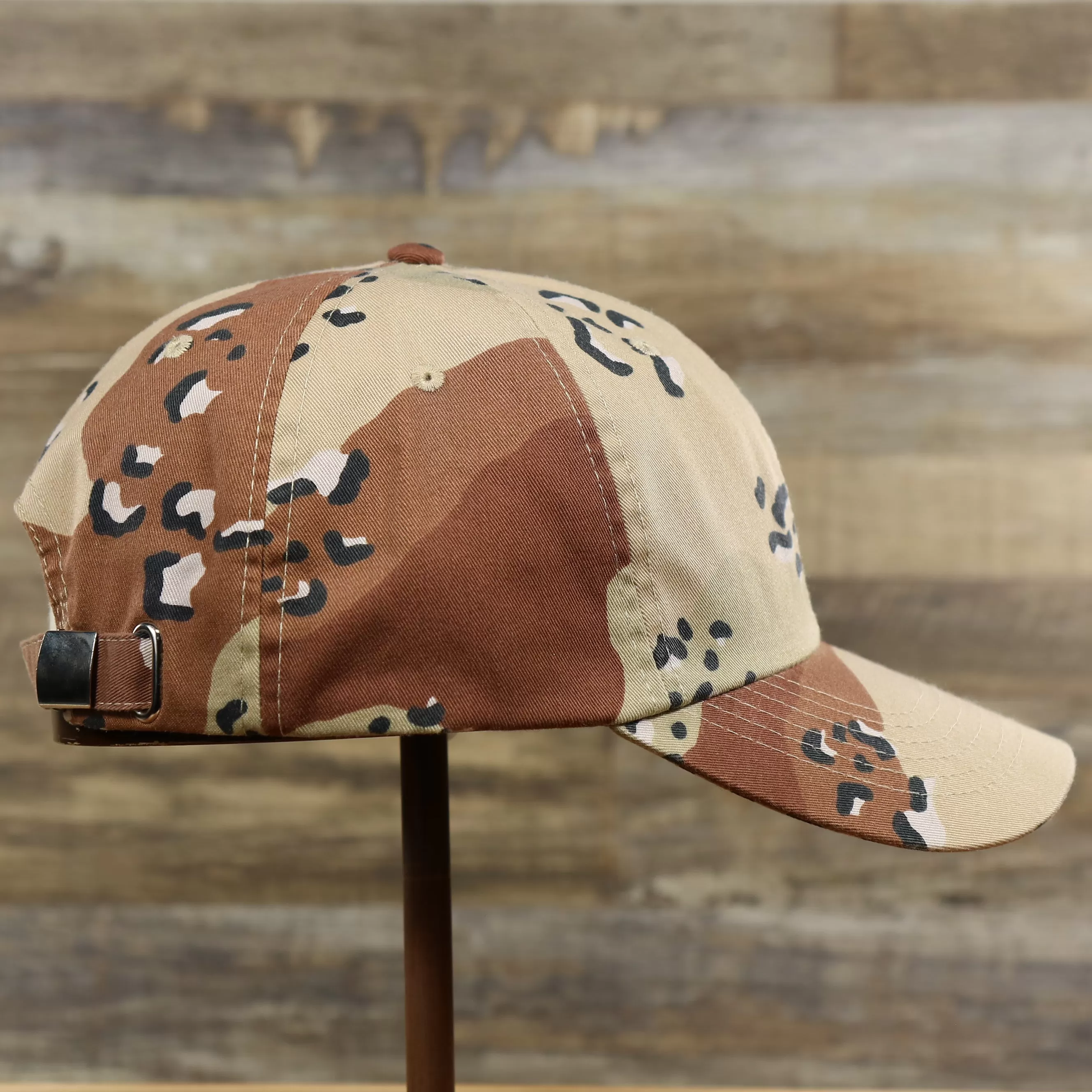 Desert Camo Bent Brim Blank Baseball Hat | Tan Dad Hat