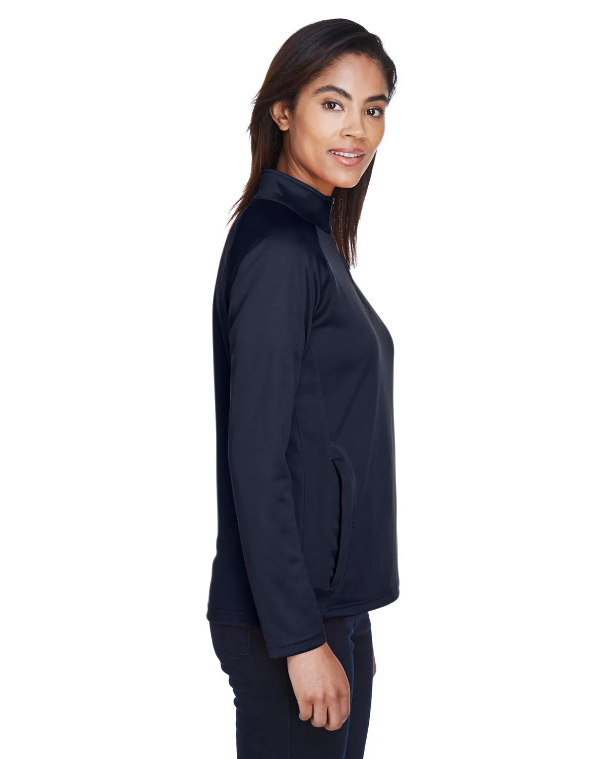 Devon & Jones Ladies Stretch Tech-Shell Compass Quarter-Zip