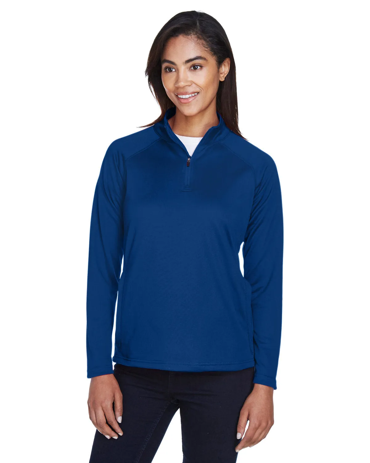 Devon & Jones Ladies Stretch Tech-Shell Compass Quarter-Zip