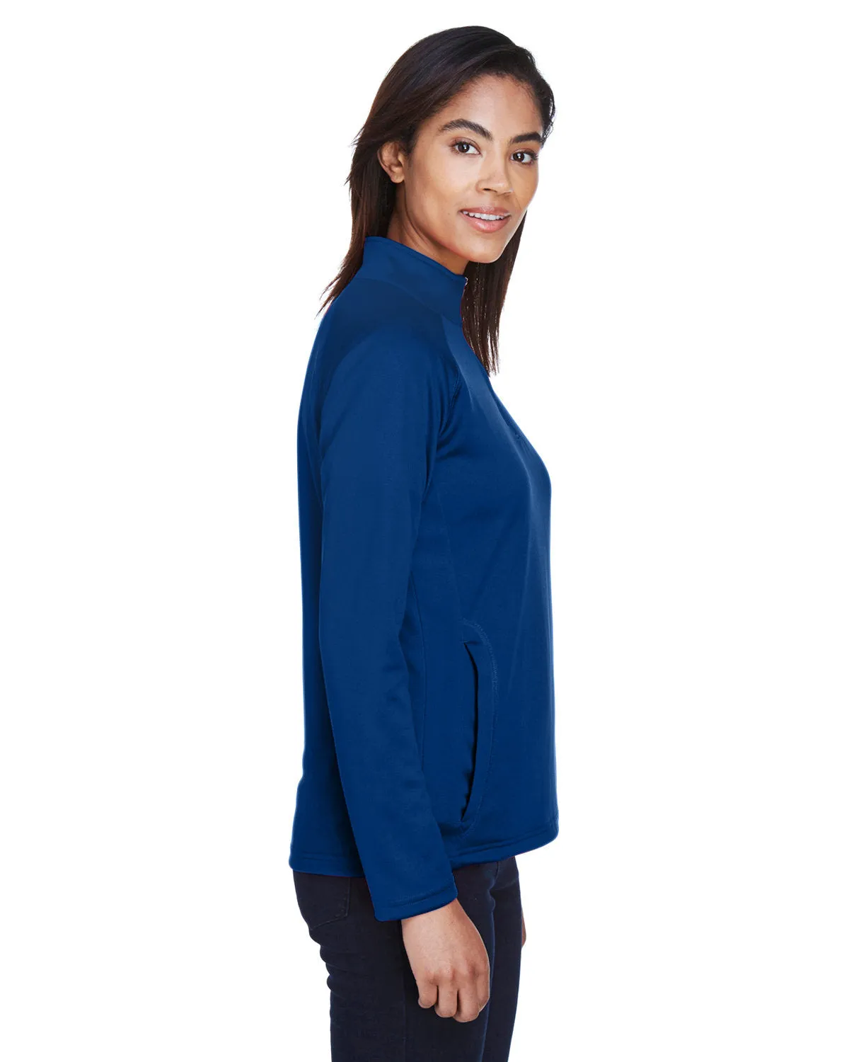 Devon & Jones Ladies Stretch Tech-Shell Compass Quarter-Zip