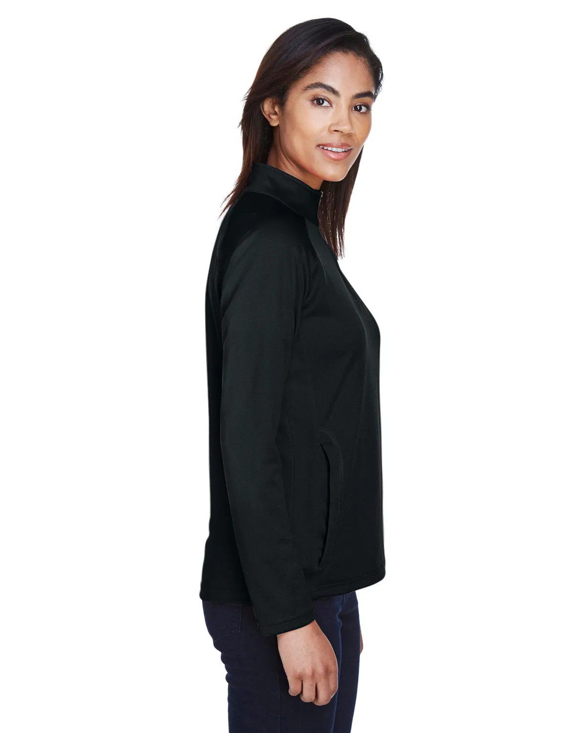 Devon & Jones Ladies Stretch Tech-Shell Compass Quarter-Zip