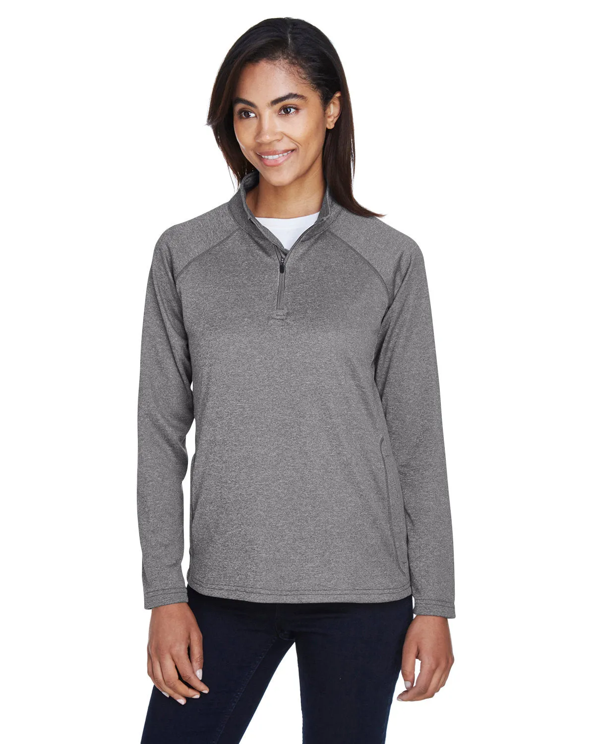 Devon & Jones Ladies Stretch Tech-Shell Compass Quarter-Zip