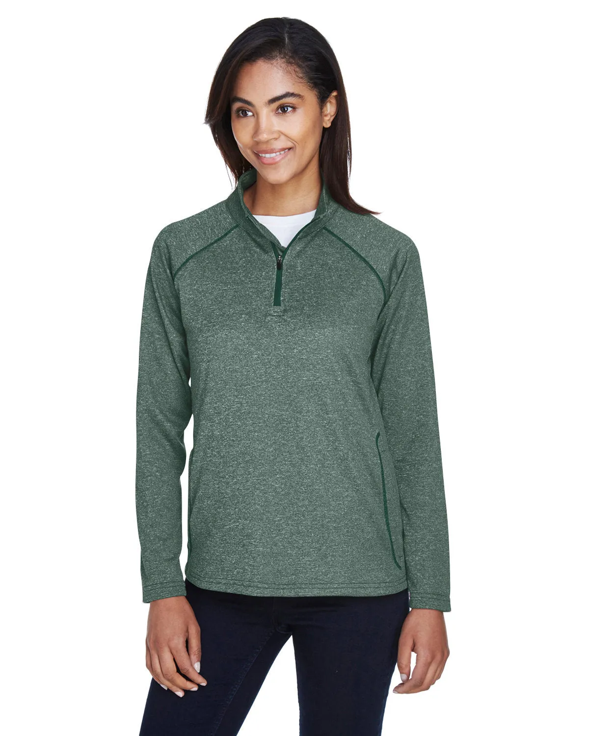 Devon & Jones Ladies Stretch Tech-Shell Compass Quarter-Zip