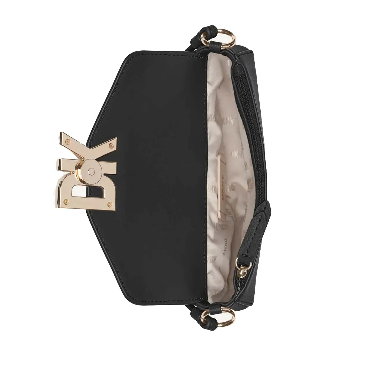 Downtown Crossbody -Black/Gold