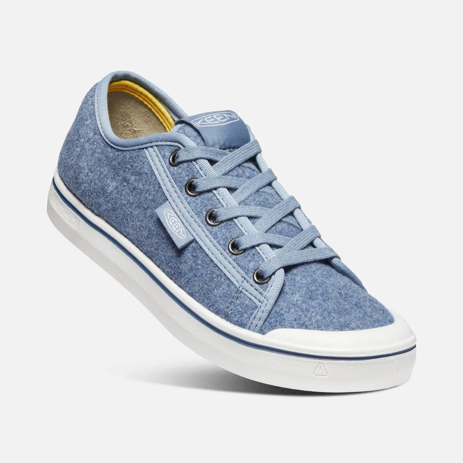  Elsa Sustainable Felt Retro Sneaker in Blue CLOSEOUTS  