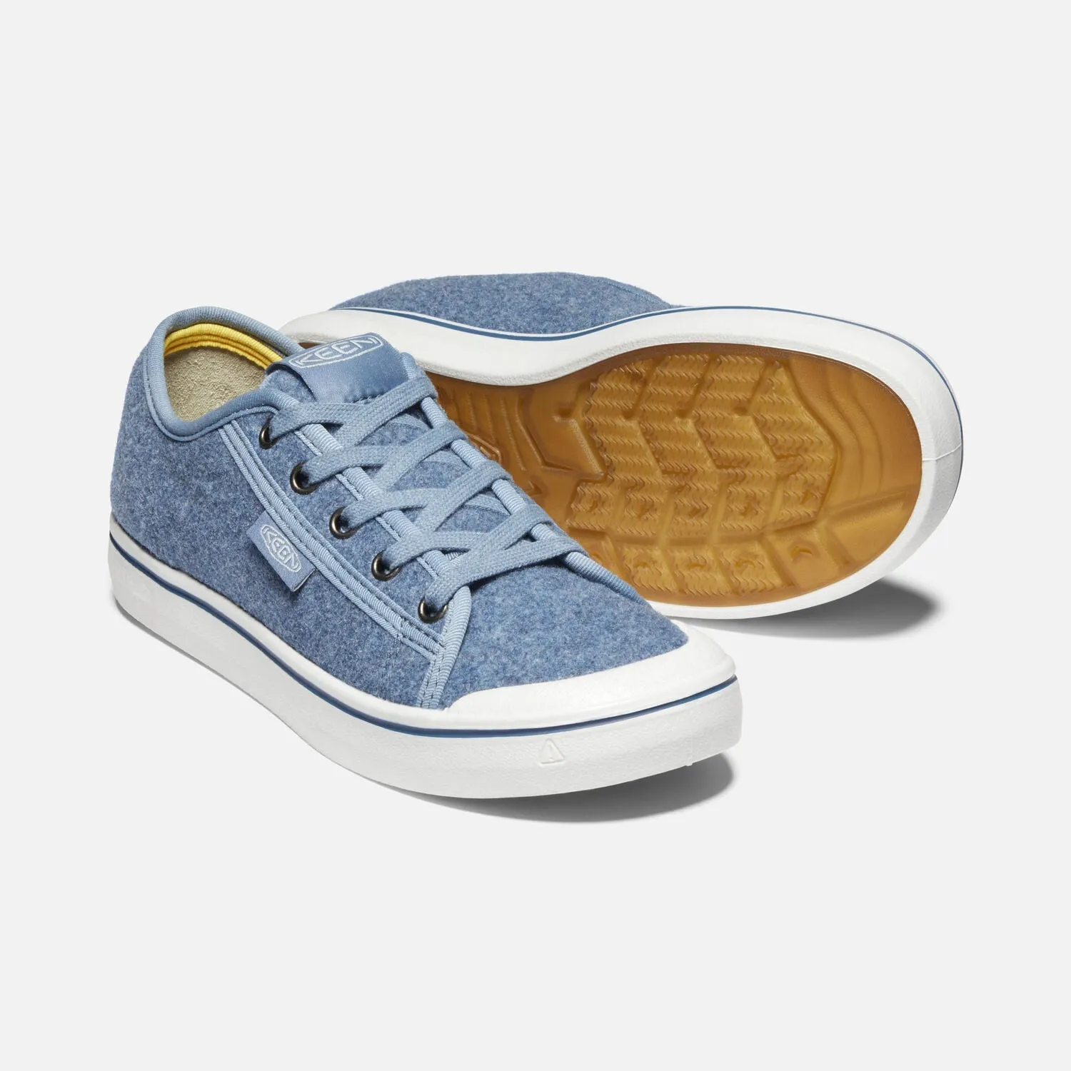  Elsa Sustainable Felt Retro Sneaker in Blue CLOSEOUTS  