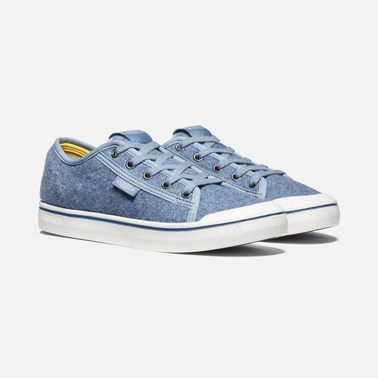  Elsa Sustainable Felt Retro Sneaker in Blue CLOSEOUTS  