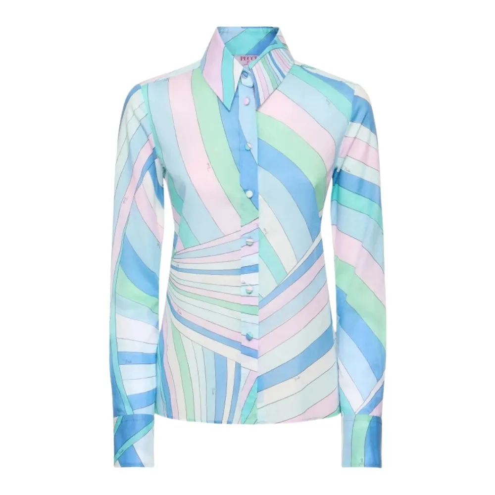 Emilio Pucci  |Casual Style Long Sleeves Cotton Party Style Office Style