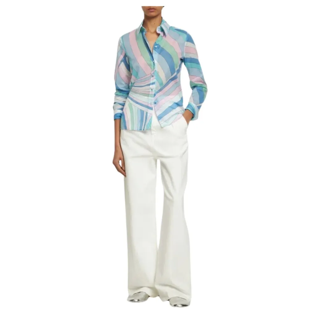 Emilio Pucci  |Casual Style Long Sleeves Cotton Party Style Office Style