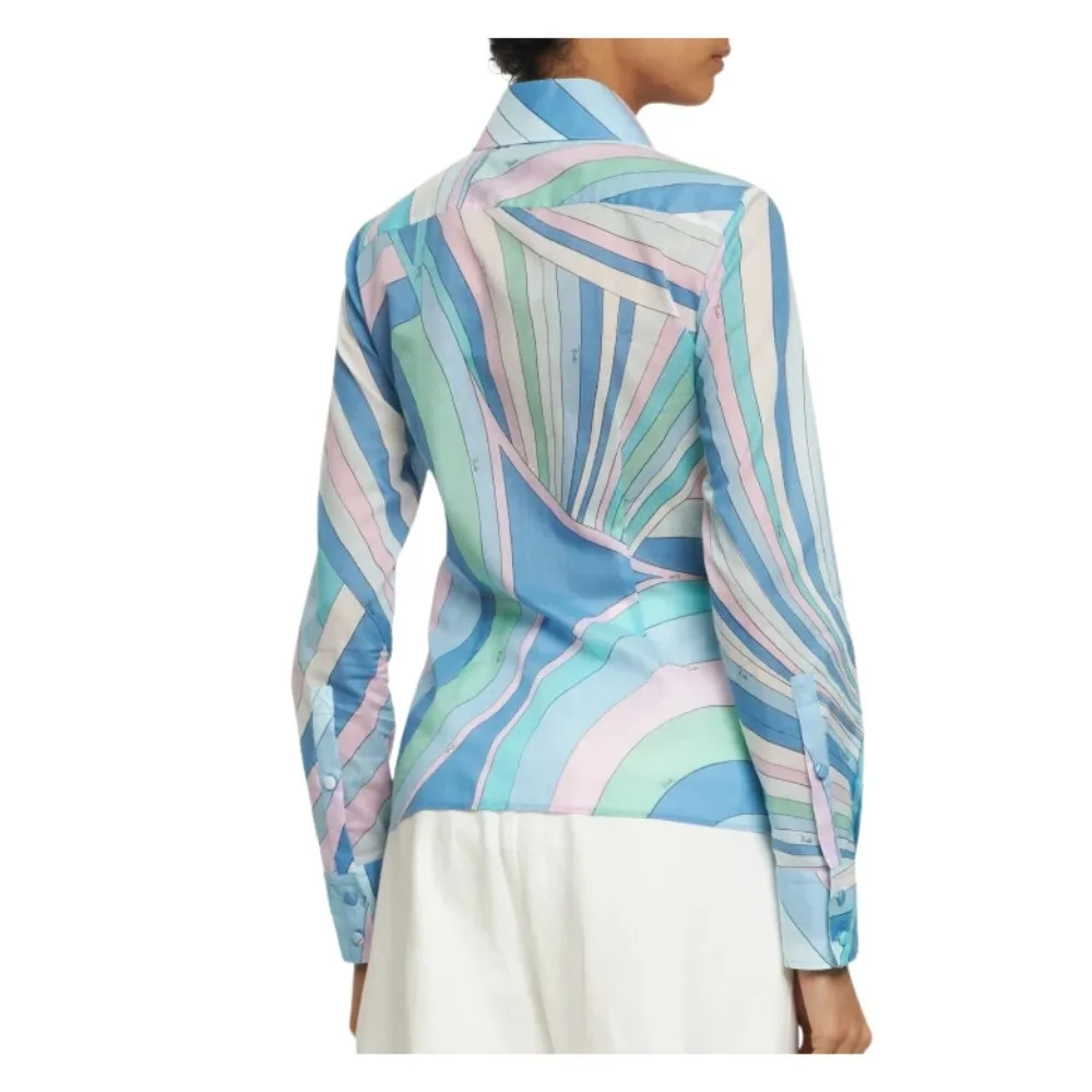 Emilio Pucci  |Casual Style Long Sleeves Cotton Party Style Office Style