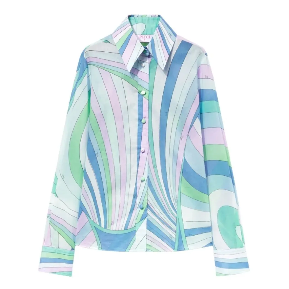 Emilio Pucci  |Casual Style Long Sleeves Cotton Party Style Office Style