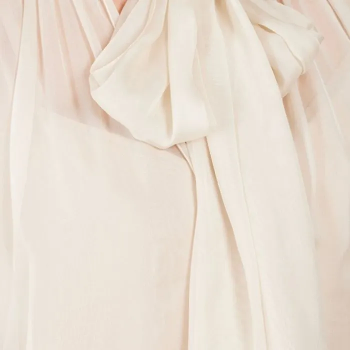 ESCADA  |Silk Cropped Plain Party Style Office Style Elegant Style