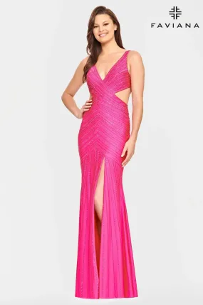 Faviana S10803 Cutout Gown