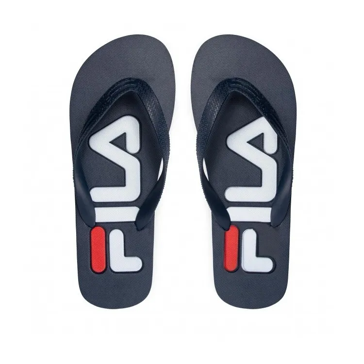 FILA TROY SLIPPER Kids Ciabatte Infradito Bambino Mare Piscina Blu Scuro