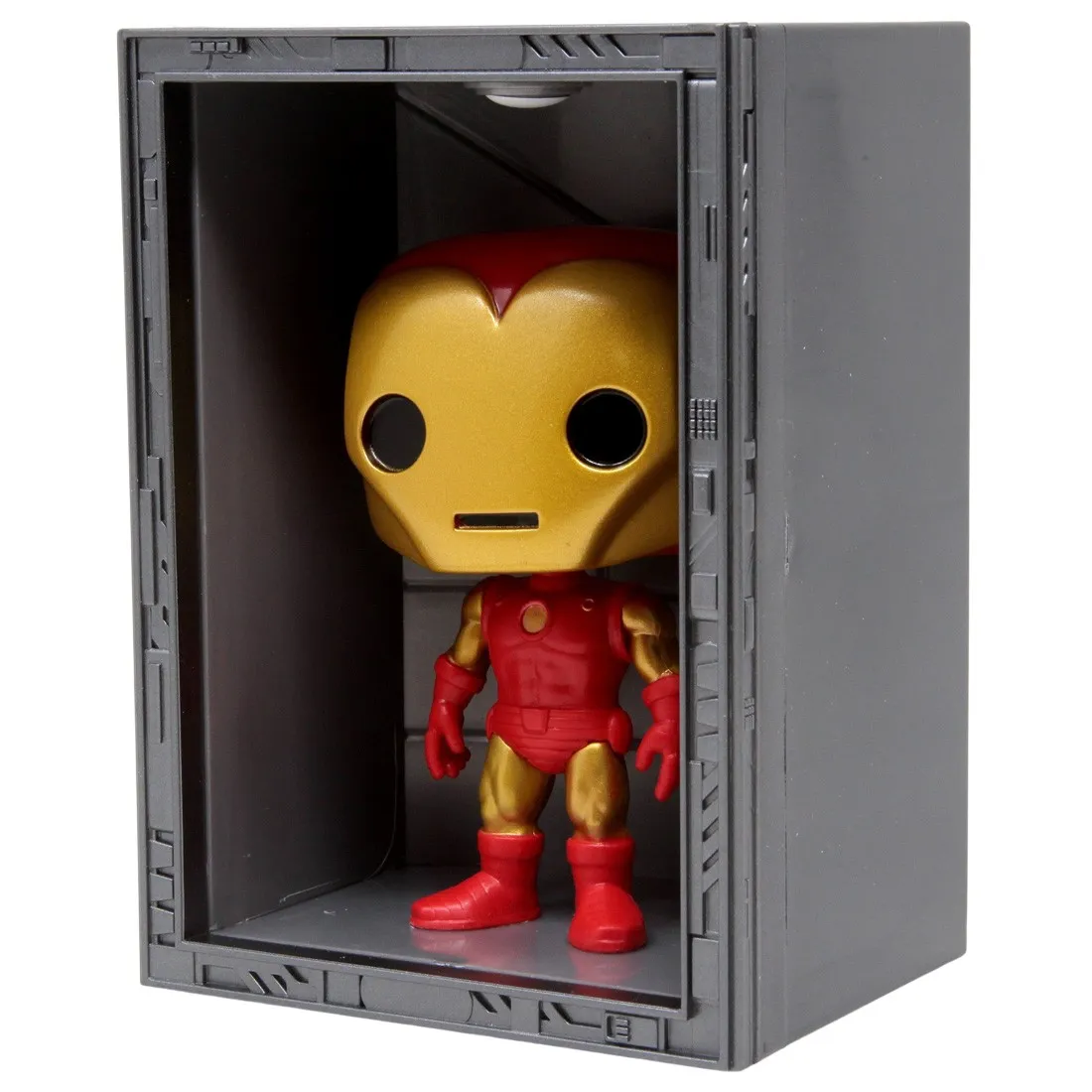 Funko POP Deluxe Marvel - Hall Of Armor Iron Man Model 4 PX Previews Exclusive (red / gold)