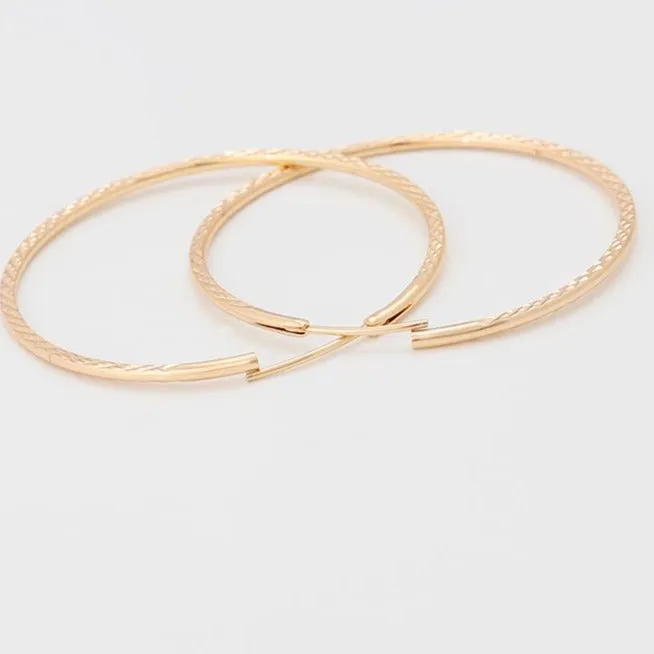 Gold Large Hoops