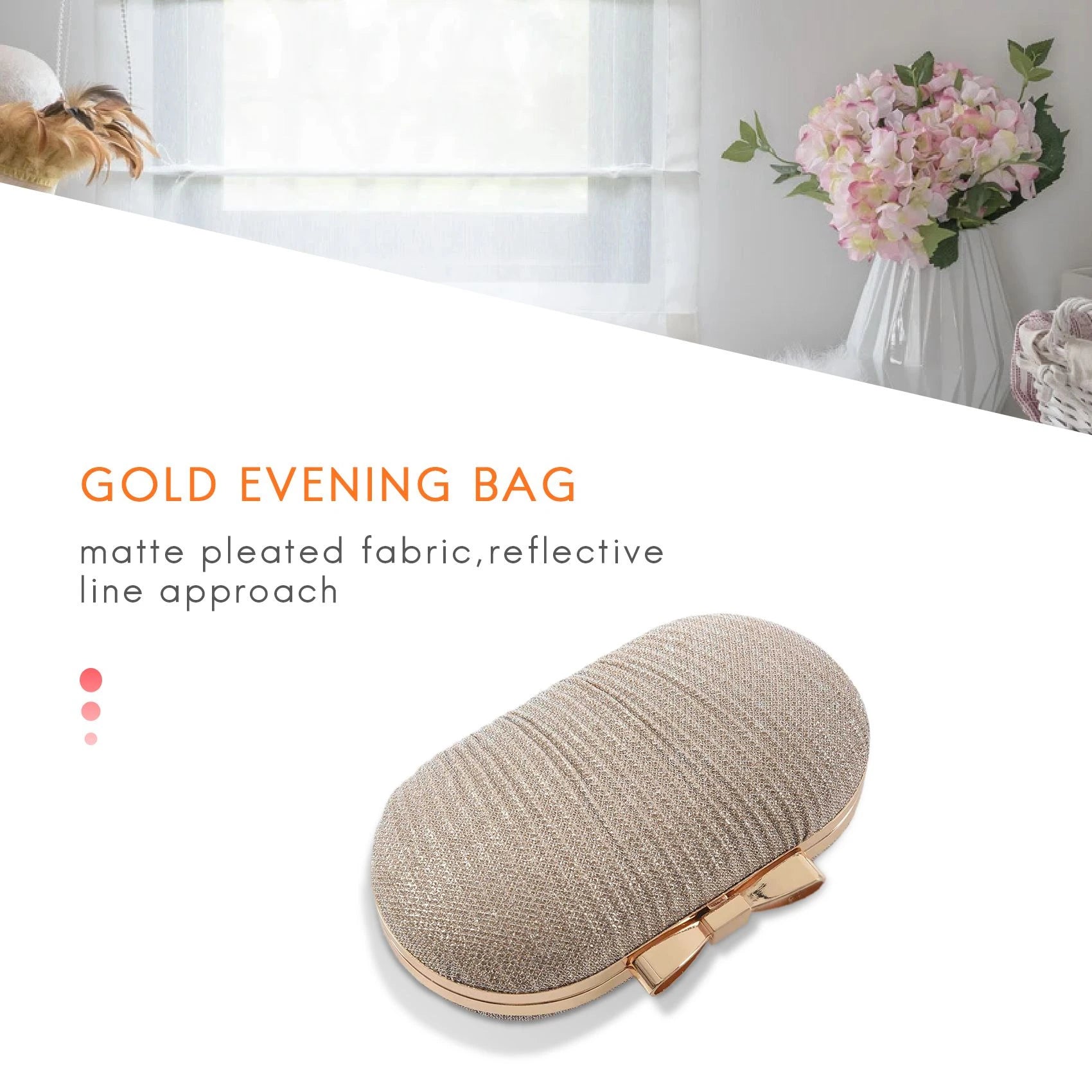 Golden Clutch Bag Women Bags Wedding Shiny Handbags Bridal Metal Bow Clutches Bag Chain Shoulder Bag S3057556