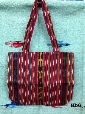 Guatemalan handwoven cotton tote bags.