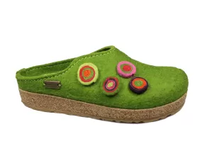 Haflinger Clogs Grizzly Kanon Green