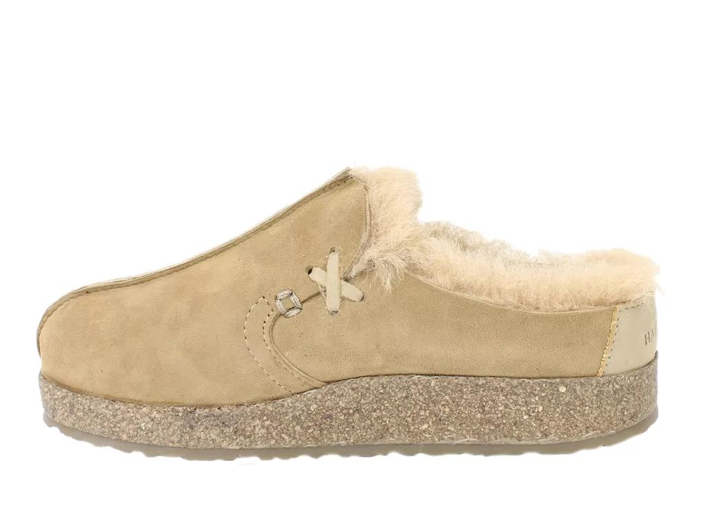 Haflinger Clogs Sheepskin Saskatchewan Beige