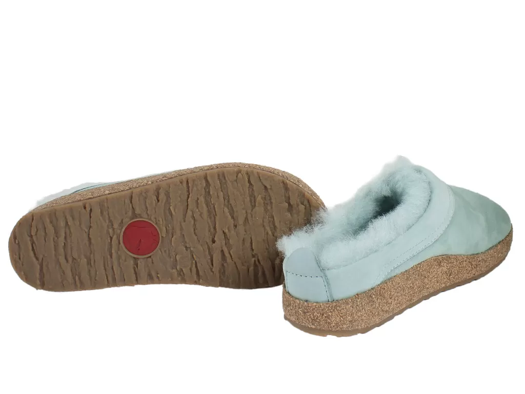 Haflinger Clogs Sheepskin Snowbird Mint