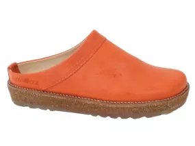 Haflinger Leather Clogs Travel Orange