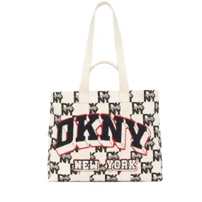 Heart Of NY Large Tote -White/Multi