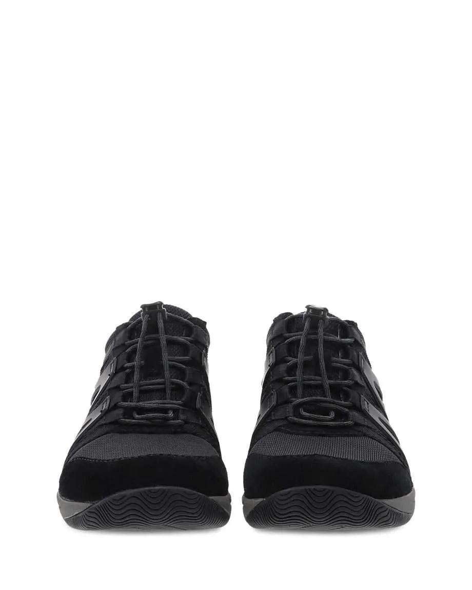  Henriette Multi Purpose WIDE Sneaker in Black/Black Suede  