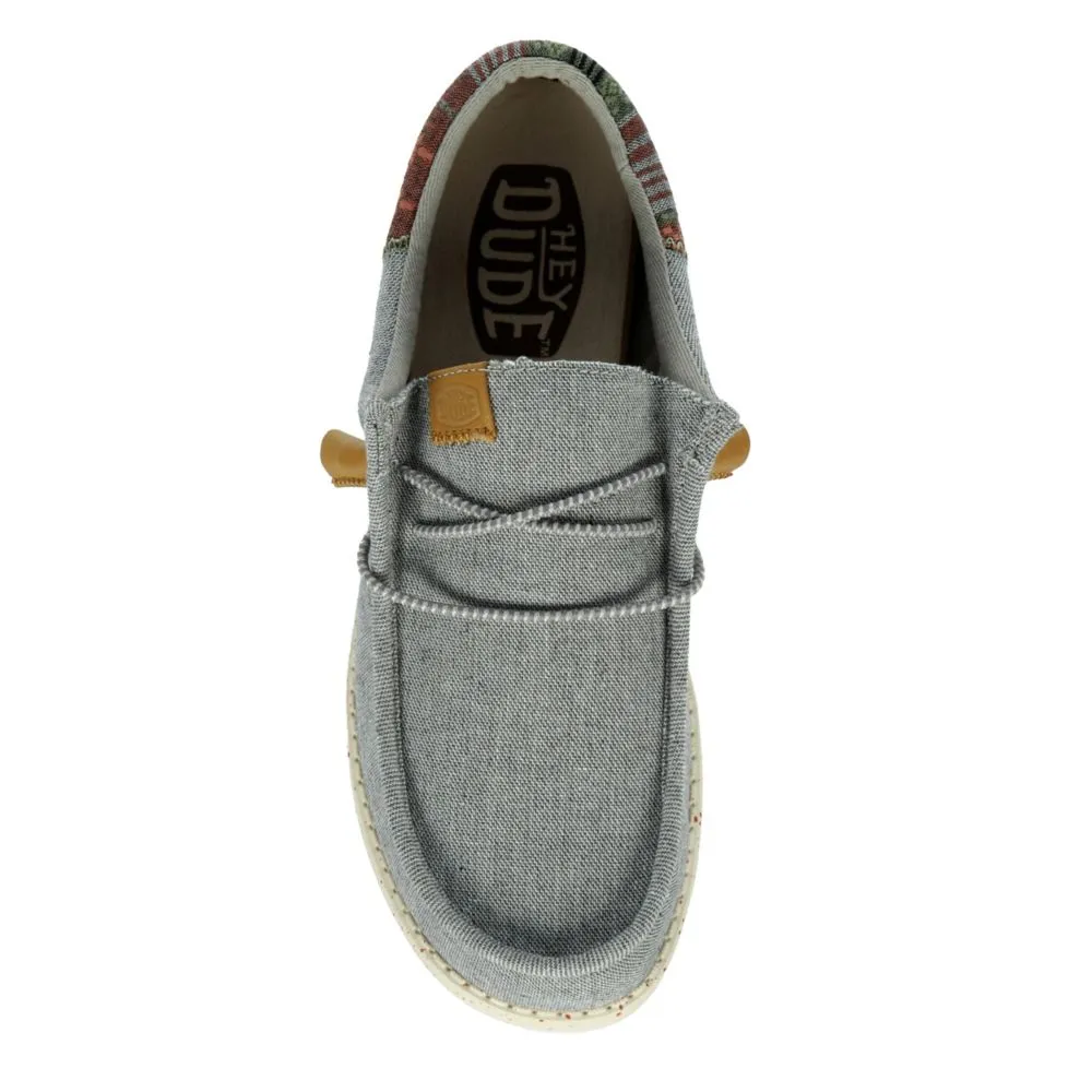 HEYDUDE  MENS WALLY SLIP ON SNEAKER