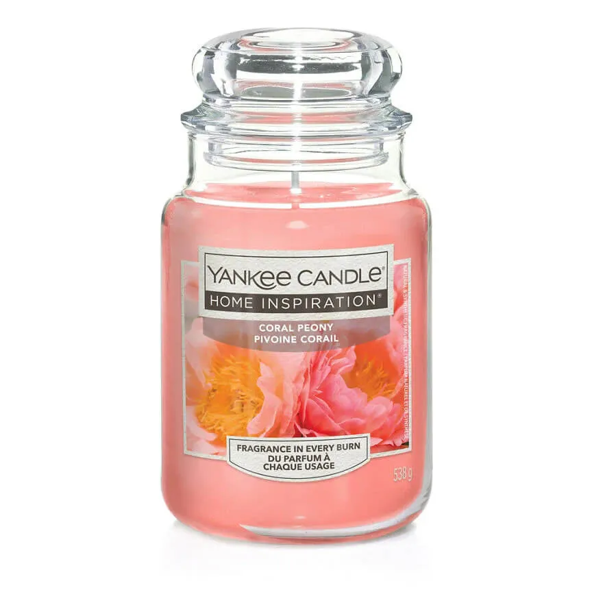 Home Inspiration Large Candle - Coral Peony