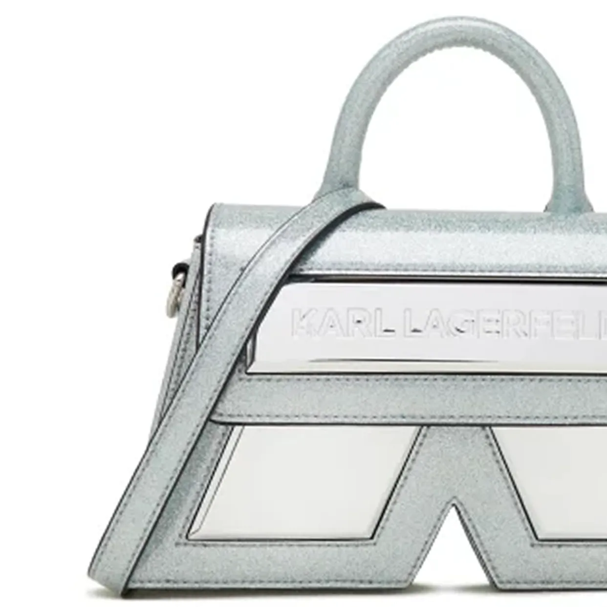 Ikon/K Small Glitter Crossbody Bag -Blue