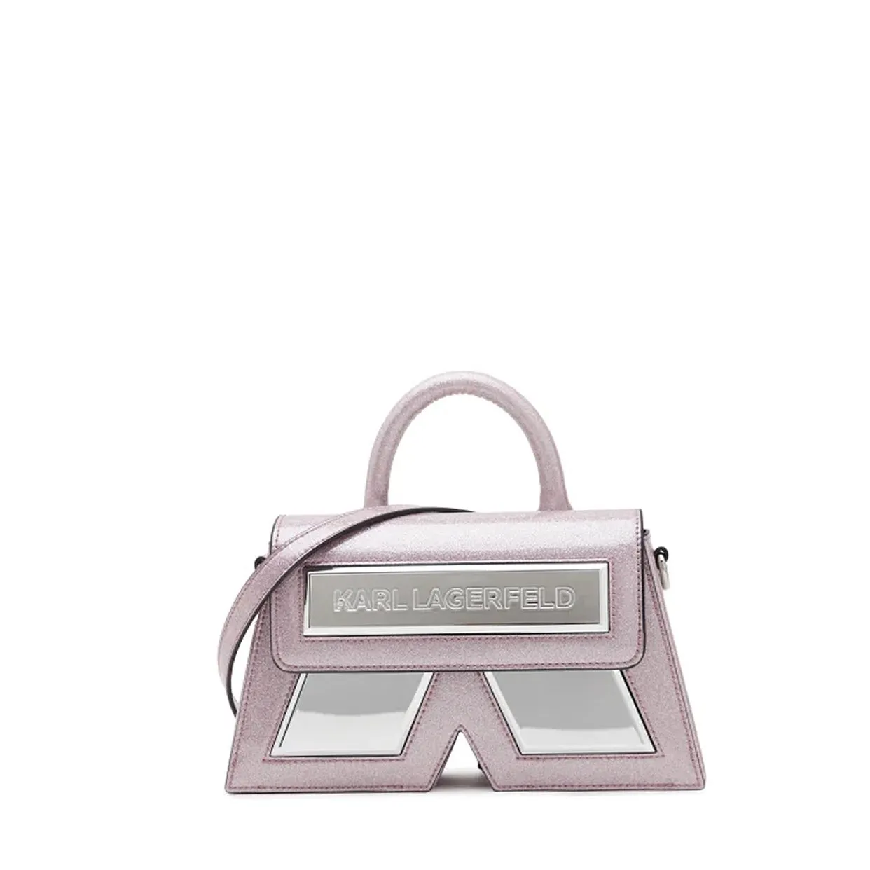 Ikon/K Small Glitter Crossbody Bag -Pink