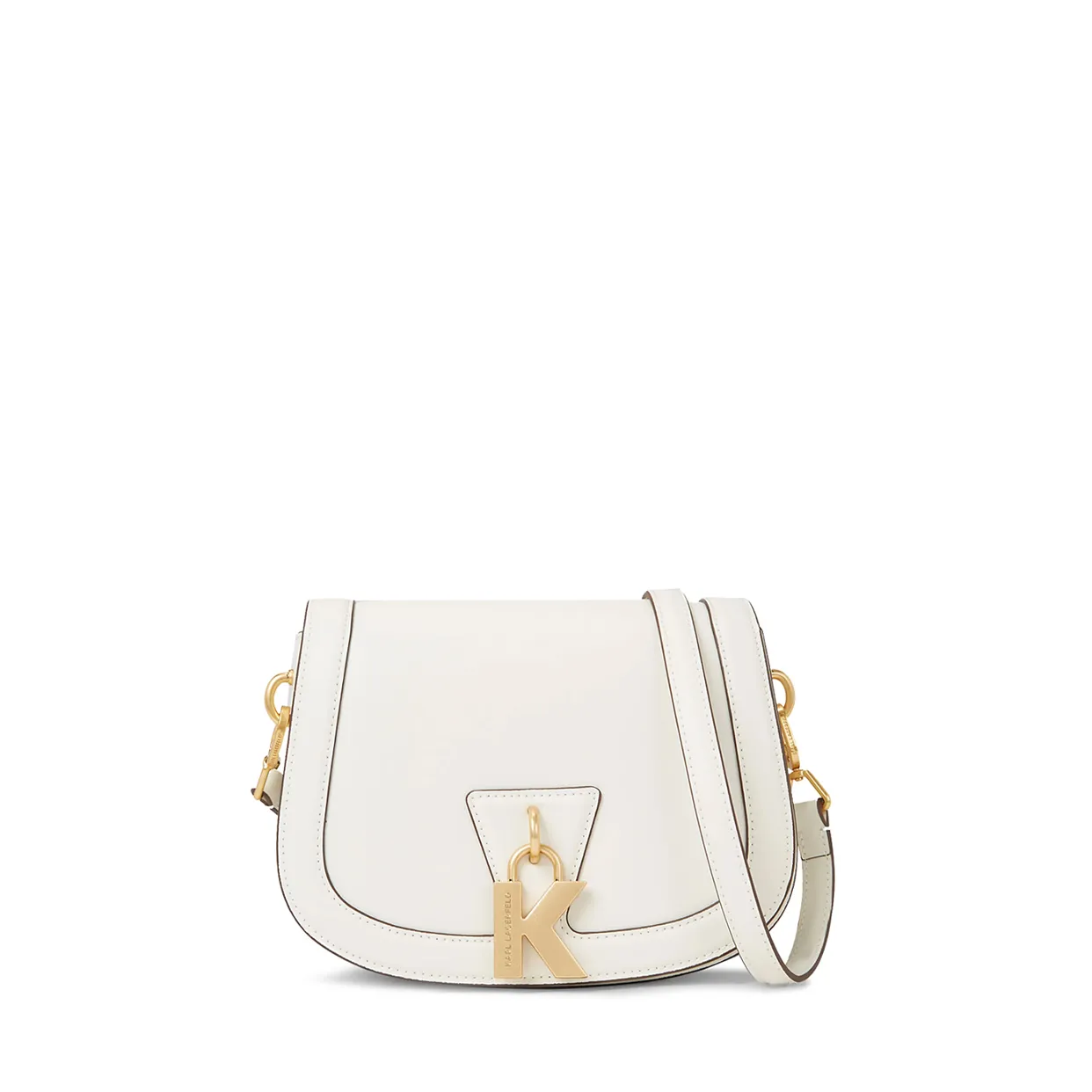 Karl Lock Crossbody Bag -Off White