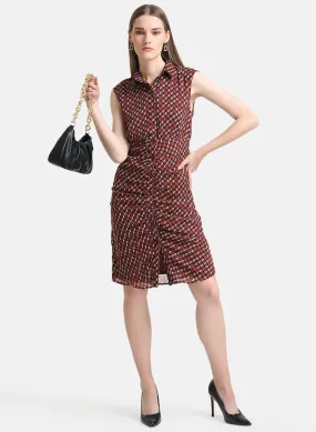 Kazo Multi-Color Printed Shirt Dress