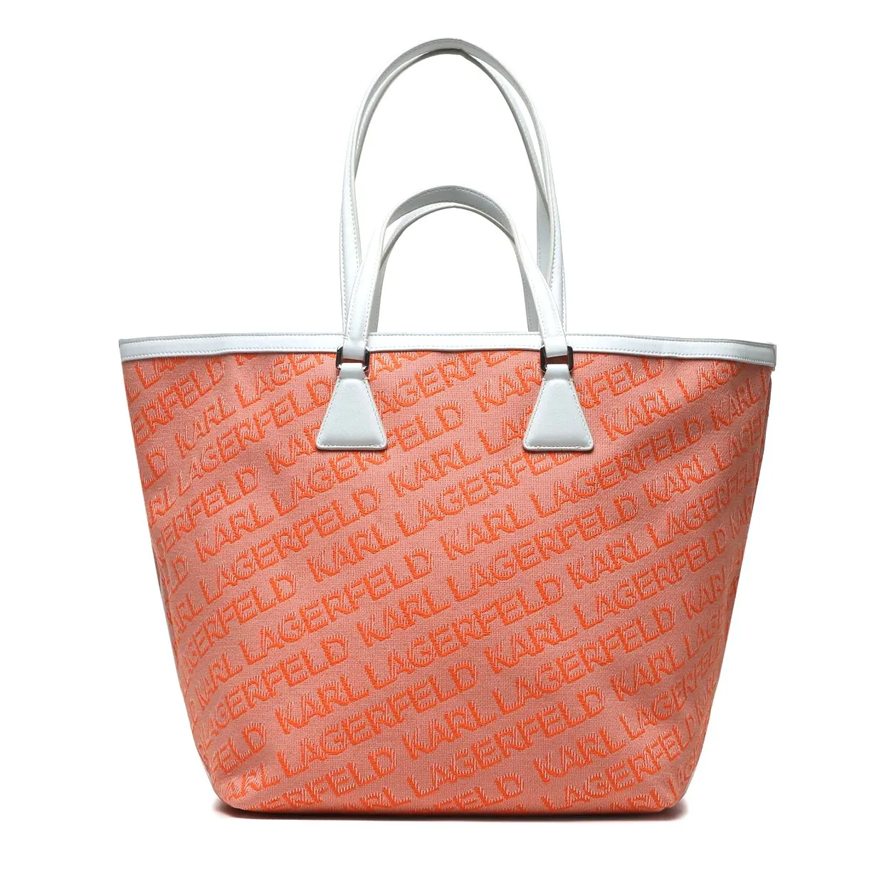 K/Essential Jaquared Tote Bag -Orange