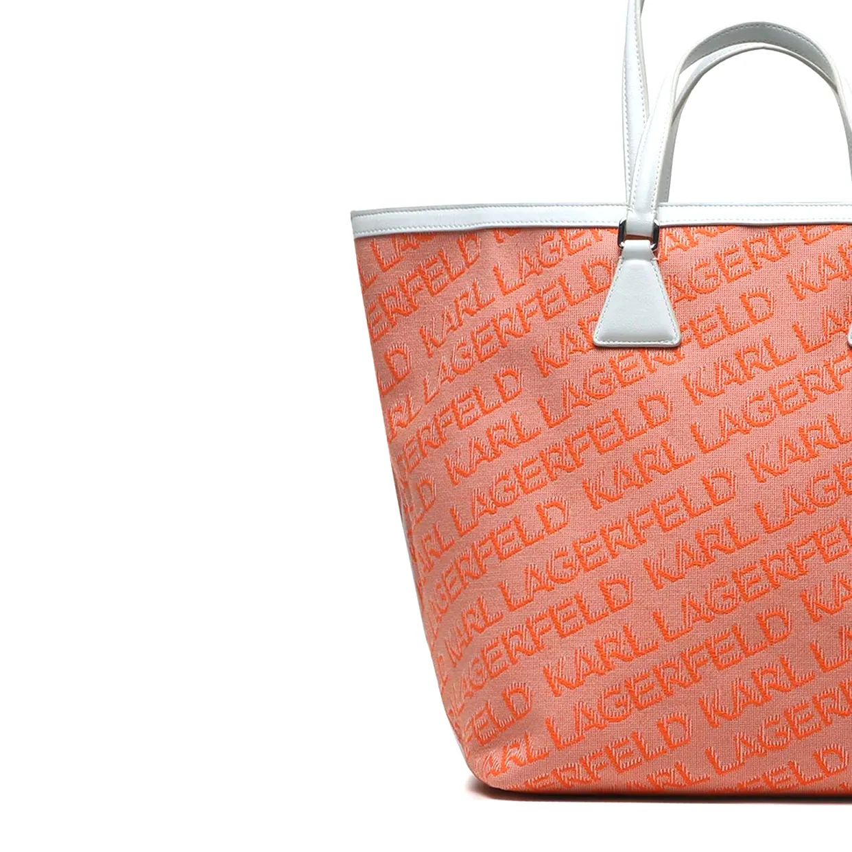 K/Essential Jaquared Tote Bag -Orange