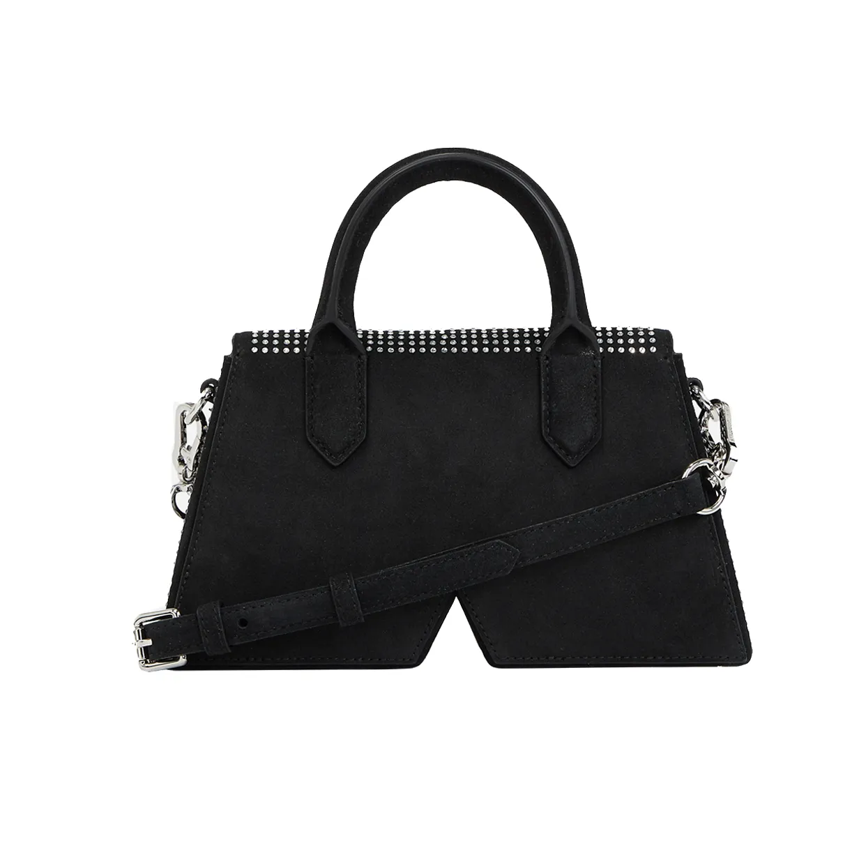 K/Ikon Small Crystal Crossbody Bag -Black