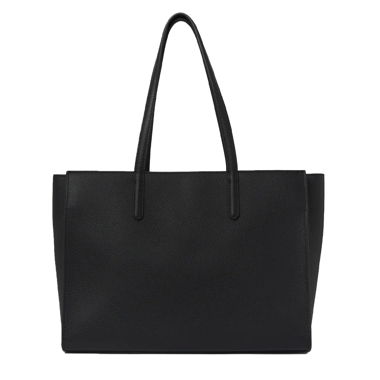 K/Ikonik Grainy Leather Tote -Black