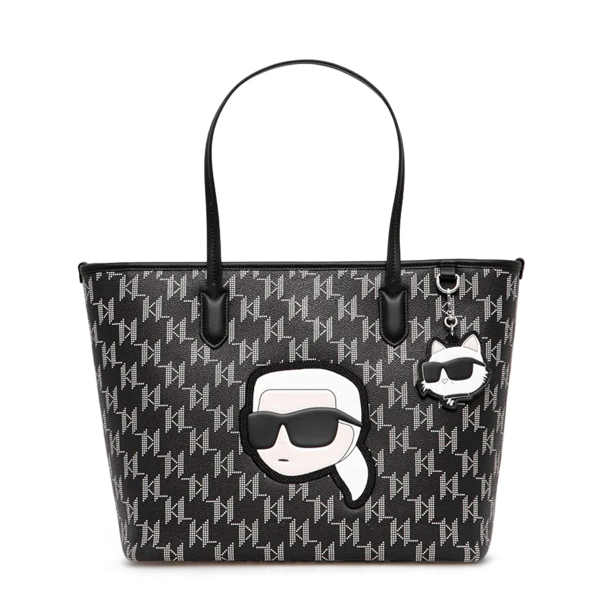 K/Ikonik Monogram Large Tote -Black