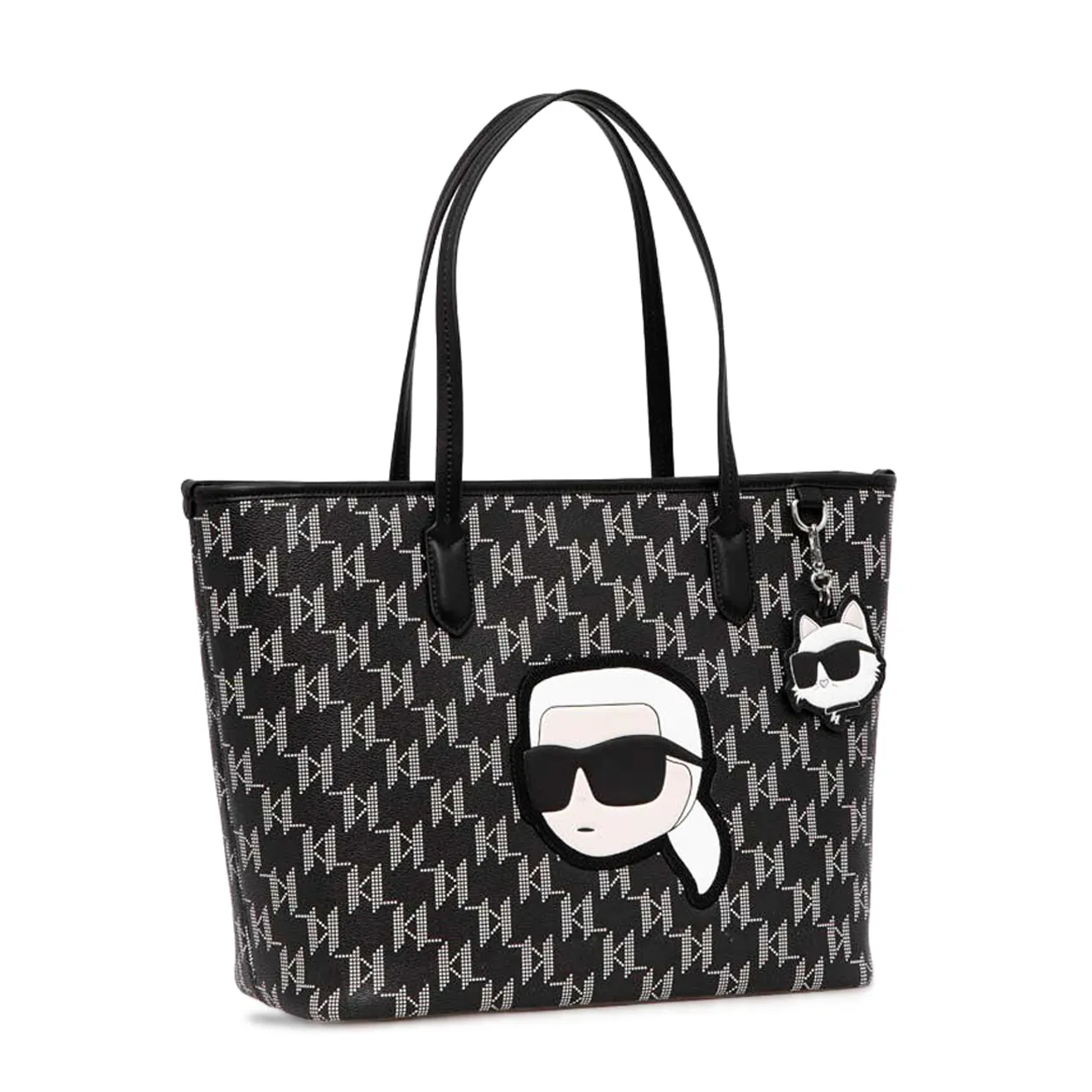 K/Ikonik Monogram Large Tote -Black