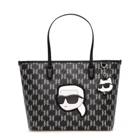 K/Ikonik Monogram Large Tote -Black